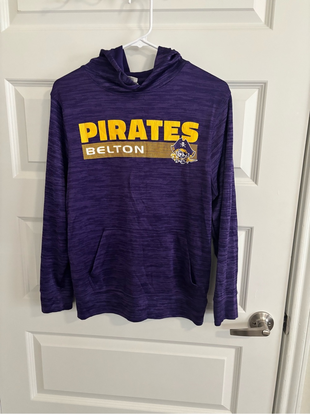Belton Pirates Purple Hooded Pullover Sweatshirt